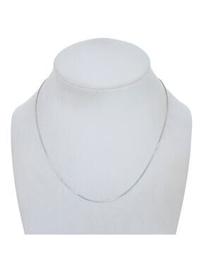 Vintage Italian Sterling Silver 925 Snake Chain Necklace 16"